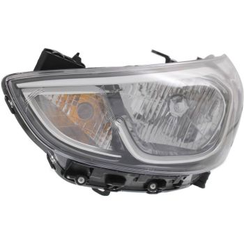 HYUNDAI ACCENT SEDAN HEAD LAMP ASSY LEFT (Driver Side) (HALOGEN) OEM#921011R710 2015-2017 PL# HY2502192