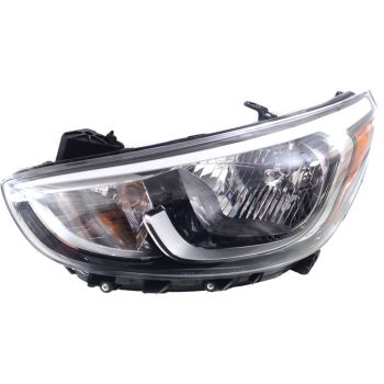 HYUNDAI ACCENT SEDAN HEAD LAMP ASSEMBLY LEFT (Driver Side) (HALOGEN)**CAPA** OEM#921011R710 2015-2017 PL# HY2502192C