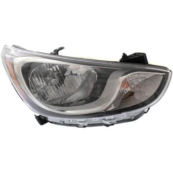 HYUNDAI ACCENT HATCHBACK HEAD LAMP ASSEMBLY RIGHT (Passenger Side) (HALOGEN) **CAPA** OEM#921021R010 2012-2014 PL# HY2503163C