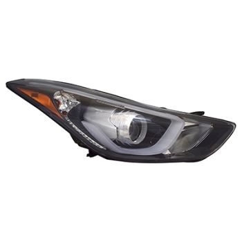 HYUNDAI ELANTRA SEDAN  HEAD LAMP ASSY RIGHT (Passenger Side) (W/ LED)(USA) OEM#921023Y510 2014-2016 PL# HY2503186
