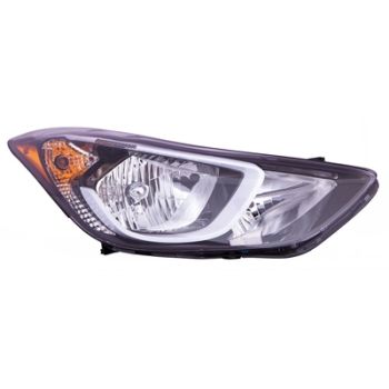 HYUNDAI ELANTRA SEDAN  HEAD LAMP ASSY RIGHT (Passenger Side) (WO/LED) OEM#921023X280 2014-2016 PL# HY2503189
