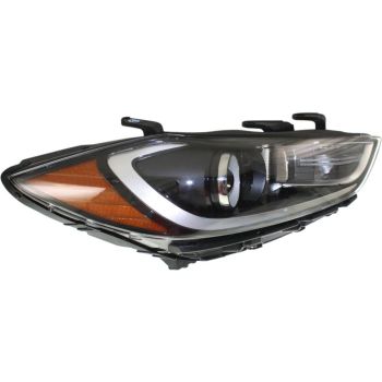 HYUNDAI ELANTRA SEDAN  HEAD LAMP ASSY RIGHT (Passenger Side) (HALOGEN)(WO/DRL IN BMP)(EXC SPORT)**CAPA** OEM#92102F2040 2017-2018 PL# HY2503206C