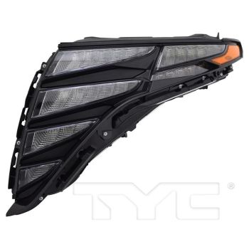 HYUNDAI TUCSON DAYTIME RUNNING LAMP ASSY LEFT (Driver Side) BLACK TRIM (LED)(SE/SEL MDL)(USA)**CAPA** OEM#92207CW010 2022-2024 PL# HY2562114C