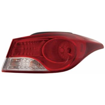 HYUNDAI ELANTRA SEDAN TAIL LAMP ASSEMBLY RIGHT (Passenger Side) (KOREA BUILT)(STD BULB) OEM#924023X050 2011-2013 PL# HY2805120