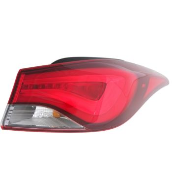 HYUNDAI ELANTRA COUPE TAIL LAMP ASSEMBLY RIGHT (Passenger Side) (OUTER)(LED) OEM#924023X310 2014 PL# HY2805133