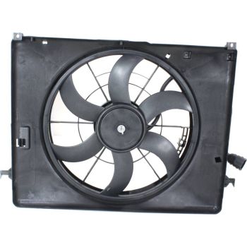HYUNDAI GENESIS SEDAN RADIATOR & A/C FAN ASSEMBLY (3.8L)(SINGLE FAN) OEM#253803M250 2009-2014 PL# HY3115126