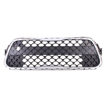 KIA SOUL  FRONT BUMPER GRILLE BLACK/SILVER FRAME MLD (LX/S) **CAPA** OEM# 86530K0000 2020-2022 PL# KI1036151C
