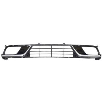 KIA NIRO FRONT BUMPER GRILLE GLOSS-BLACK W/SILVER (W/FOG)(WO/RADAR CRUISE) OEM# 86560G5000 2017-2019 PL# KI1036152