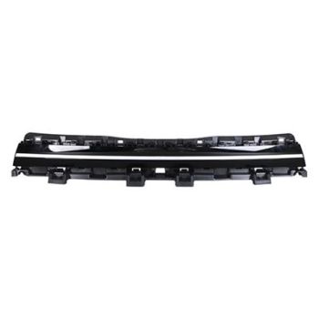KIA SOUL FRONT BUMPER UPPER CENTER FILLER BLACK (EXC GT-LINE/TURBO) **CAPA** OEM# 86370K0000 2020-2022 PL# KI1041104C