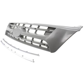 KIA SEDONA MINIVAN GRILLE ASSEMBLY PTD/CHR MOLDING OEM# 863504D001 2006-2010 PL# KI1200137