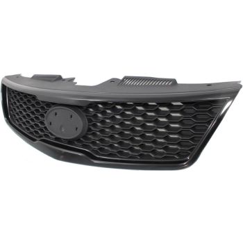 KIA FORTE KOUP COUPE GRILLE BLK/SILVER GRAY OEM# 863501M310 2010-2013 PL# KI1200142