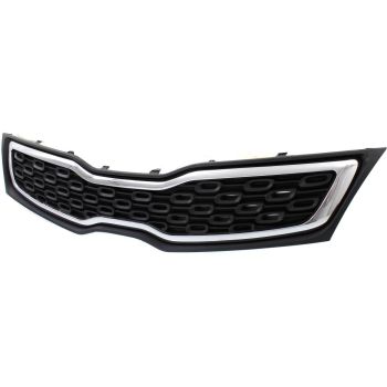 KIA RIO SEDAN GRILLE CHR/BLK OEM# 863501W010 2012-2015 PL# KI1200151