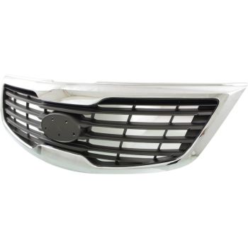 KIA SPORTAGE GRILLE CHR/BLK (2.4L) OEM# 863503W030 2013 PL# KI1200164