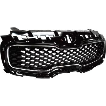 KIA SPORTAGE GRILLE PTD-BLK (W/CHR FRAME)**CAPA** OEM# 86350D9010 2017-2019 PL# KI1200190C