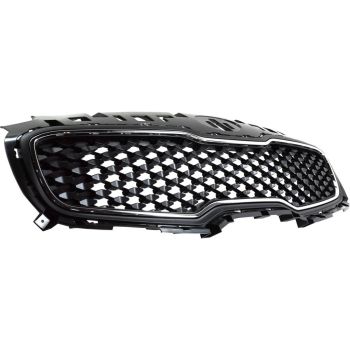 KIA SPORTAGE GRILLE ASSEMBLY MAT-BLK (W/CHR FRAME)(FWD)**CAPA** OEM# 86350D9000 2017-2019 PL# KI1200194C