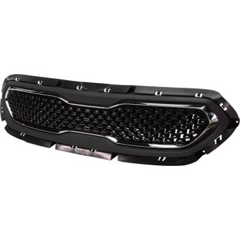 KIA NIRO  GRILLE CHROME FRAME/BLACK INNER (LX/FE/EX/S TOURING) OEM# 86350G5000 2017-2019 PL# KI1200200