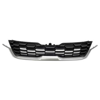 KIA SELTOS GRILLE BLACK W/SILVER LOWER MLDG (LX) OEM# 86350Q5300 2021-2023 PL# KI1200235