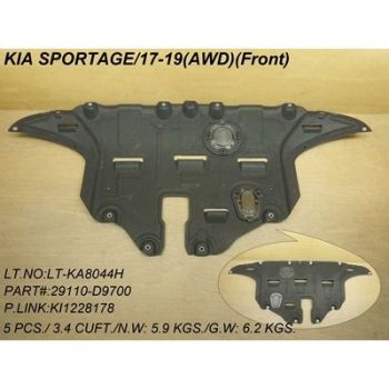 KIA SPORTAGE FRONT SPLASH SHIELD AWD (ENG UNDER CVR) **CAPA** OEM# 29110D9700 2017-2019 PL# KI1228178C