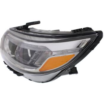 KIA SORENTO  HEAD LAMP ASSY LEFT (Driver Side) (HALOGEN)(EX/SX)(W/ LED) OEM# 921011U600 2014-2015 PL# KI2502165