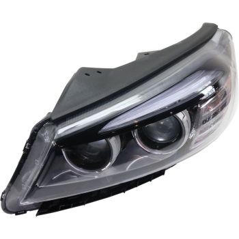 KIA SORENTO HEAD LAMP ASSEMBLY LEFT (Driver Side) (HALOGEN)(L/LX/EX)(W/ LIGHT BAR LED)**CAPA** OEM# 92101C6000 2016-2018 PL# KI2502185C