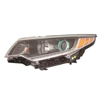 KIA OPTIMA HYBRID HEAD LAMP ASSY LEFT (Driver Side) (Driver Side) (HALOGEN)(W/LED DRL) OEM#92101A8070 2017-2019 PL# KI2502239