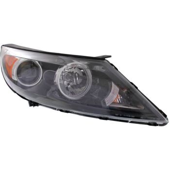 KIA SPORTAGE  HEAD LAMP ASSY RIGHT (Passenger Side) (HALOGEN)(WO/LED) OEM# 921023W050 2011-2012 PL# KI2503148