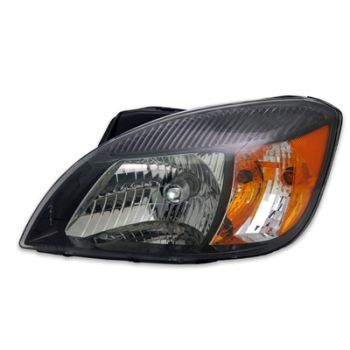 KIA RIO SEDAN HEAD LAMP ASSEMBLY RIGHT (Passenger Side) (BLACK BEZEL)(W/ AMBER REFL)**CAPA** OEM# 921021G610 2010-2011 PL# KI2503153C