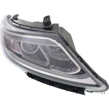 KIA SORENTO  HEAD LAMP ASSY RIGHT (Passenger Side) (HALOGEN)(EX/SX)(W/ LED) OEM# 921021U600 2014-2015 PL# KI2503165