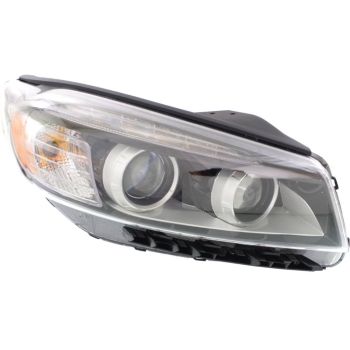 KIA SORENTO  HEAD LAMP ASSY RIGHT (Passenger Side) (HALOGEN)(SX/LTD)(W/ JEWEL TYPE LED) OEM# 92102C6010 2016-2018 PL# KI2503186