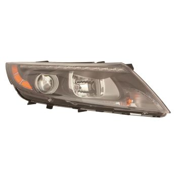 KIA OPTIMA HYBRID HEAD LAMP ASSY RIGHT (Passenger Side) (HALOGEN)(W/LED POSITION LAMP) **CAPA** OEM# 921024U620 2014-2016 PL# KI2503188C
