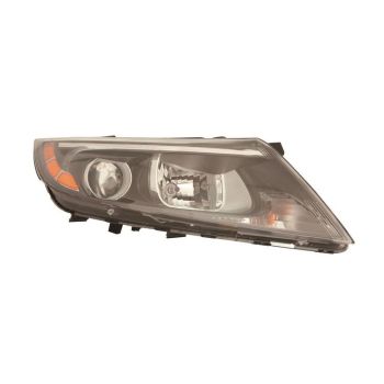 KIA OPTIMA HYBRID HEAD LAMP ASSY RIGHT (Passenger Side) (HALOGEN)(WO/LED POSITION LAMP) **CAPA** OEM# 921024U600 2014-2016 PL# KI2503189C