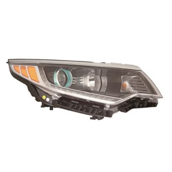 KIA OPTIMA HYBRID HEAD LAMP ASSY RIGHT (Passenger Side) (HALOGEN)(W/LED DRL) OEM#92102A8070 2017-2019 PL# KI2503239