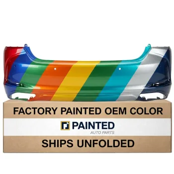 2019-2021 LEXUS ES 250/350 Rear Bumper Premium/Textured with Sensor without F Sport for Japan Manual Truck Lid CAPA OEM# 5215933968 PL# LX1100214C