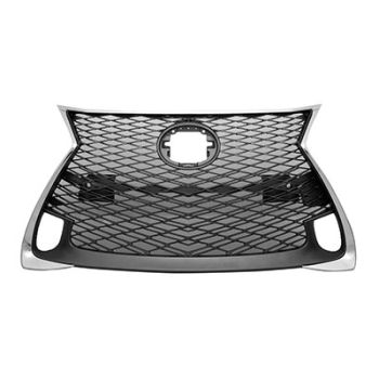 LEXUS GS 300/350/200t  GRILLE ASSY BLACK W/CHROME MLDG (W/SENSOR)(W/F SPORT)W/LOWER GRILLE OEM#5310130890 2016-2020 PL# LX1200192