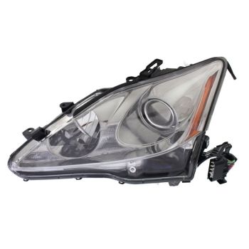 LEXUS IS 250/350  (SEDAN) HEAD LAMP ASSY LEFT (Driver Side) (HID)(NO BULBS)**CAPA** OEM#8107053390 2009-2010 PL# LX2518124C