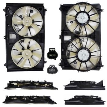 LEXUS LS 600h RADIATOR & A/C FAN ASSY(DUAL FAN) OEM#1671138100-PFM 2008-2016 PL# LX3115124
