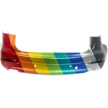 2013-2015 MAZDA CX-9 Rear Bumper Premium/Lower Textured w/ Sensor CAPA OEM# TK2250221BBB PL# MA1100213C