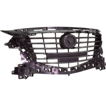 MAZDA MAZDA3 GRILLE MAT-BLACK (MEXICO BUILT)**CAPA** OEM# BANE50712D 2017-2018 PL# MA1200216C