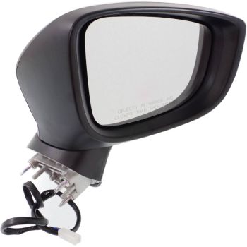 2014-2016 Mazda Mazda3 Door Mirror Right Passenger Side Power Not Heated Wo Signal Wo Blind Det OEM# BHN969121E-PFM PL# MA1321181