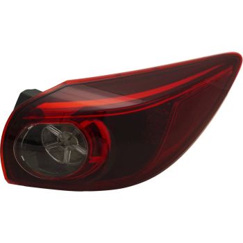 MAZDA MAZDA3  TAIL LAMP ASSY RIGHT (Passenger Side) (HB)(LED)(SMOKE)(OUTER)**CAPA** OEM# BHP251150C 2014-2018 PL# MA2805116C