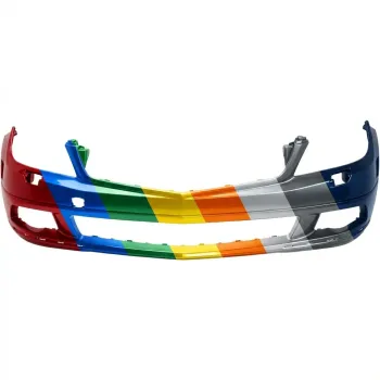 2008-2011 MERCEDES-BENZ C-CLASS SEDAN 204 Front Bumper Luxury with Chrome Molding with Washer without Sensor CAPA OEM# 2048801140 PL# MB1000297C