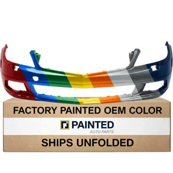 2008-2011 MERCEDES-BENZ C-CLASS SEDAN 204 Front Bumper Luxury with Chrome Molding with Washer without Sensor CAPA OEM# 2048801140 PL# MB1000297C
