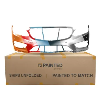 MERCEDES-BENZ E-CLASS SEDAN (212) FRONT BUMPER COVER PRIMED (W/INSERT)(W/SENSOR)(W/AMG)(EXC E63) OEM#21288527389999 2014-2016 PL# MB1000411