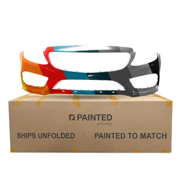 MERCEDES-BENZ C-CLASS COUPE FRONT BUMPER COVER PRIMED (C300 W/ SPORT or NIGHT PKG ) WO/SENSOR WO/SURROUND VIEW OEM#2058801740649999 2017-2018 PL# MB1000477