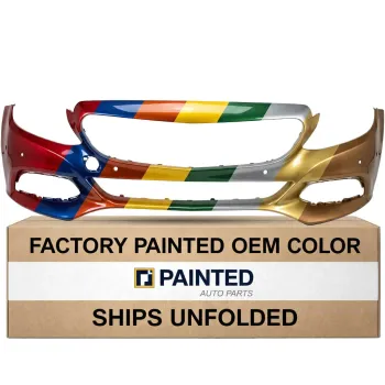 2015-2018 MERCEDES-BENZ C-CLASS SEDAN Front Bumper C300 Wo Sport Wo Luxury With Sensor Surround View CAPA OEM# 2058802040649990 PL# MB1000511C
