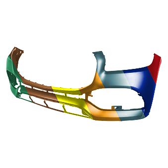 MERCEDES-BENZ GLS-CLASS (167) FRONT BUMPER COVER PRIMED (GLS450 WO/AMG) OEM#16788093009999 2020-2023 PL# MB1000635