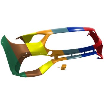 MERCEDES-BENZ GLA-CLASS FRONT BUMPER COVER PRIMED (W/ACTIVE PARK ASSIST)(GLA35/45 W/AERO PKG) OEM#24788047069999 2021-2023 PL# MB1000640