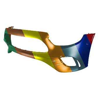 MERCEDES-BENZ E-CLASS SEDAN (213) FRONT BUMPER COVER PRIMED (W/ACTIVE PK ASSIST)(WO/CAMERA)(E350/E450) **CAPA** OEM#21388579049999 2021-2023 PL# MB1000643C