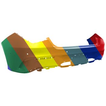 MERCEDES-BENZ CLA-CLASS REAR BUMPER COVER PRIMED (W/ACTIVE PARK ASSIST)(CLA35/45) **CAPA** OEM#11888534039999 2020-2023 PL# MB1100453C