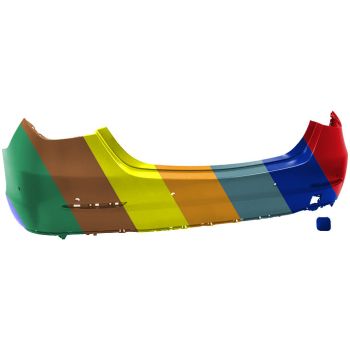 MERCEDES-BENZ C-CLASS SEDAN REAR BUMPER COVER PRIMED (W/SENSOR)(C300 WO/AMG) OEM#20688027009999 2022-2023 PL# MB1100467